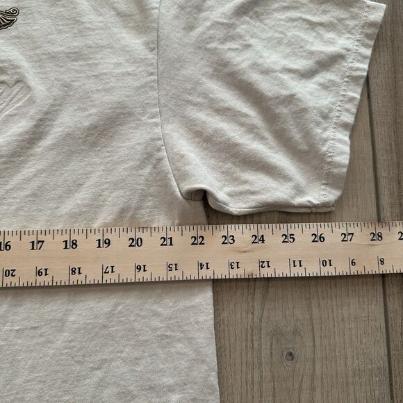 Tultex New Jersey Floral Shirt Mens XL Regular Light Brown Flower Y2K Preshrunk - Picture 2 of 6